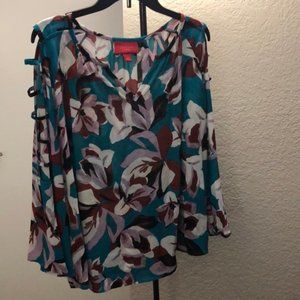 Jennifer Lopez Cold Shoulder Top New